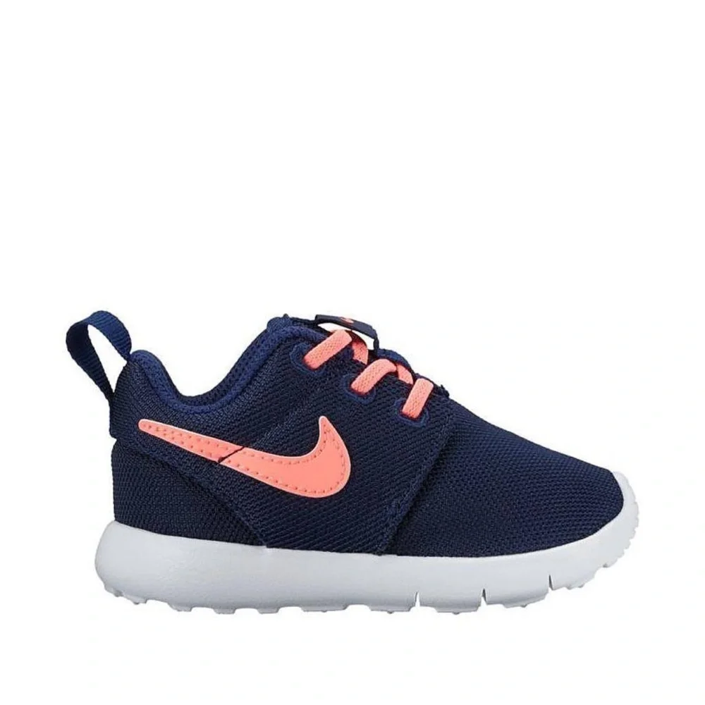Nike Roshe One Infant Blue Pink Slip On Sneakers Size 4C